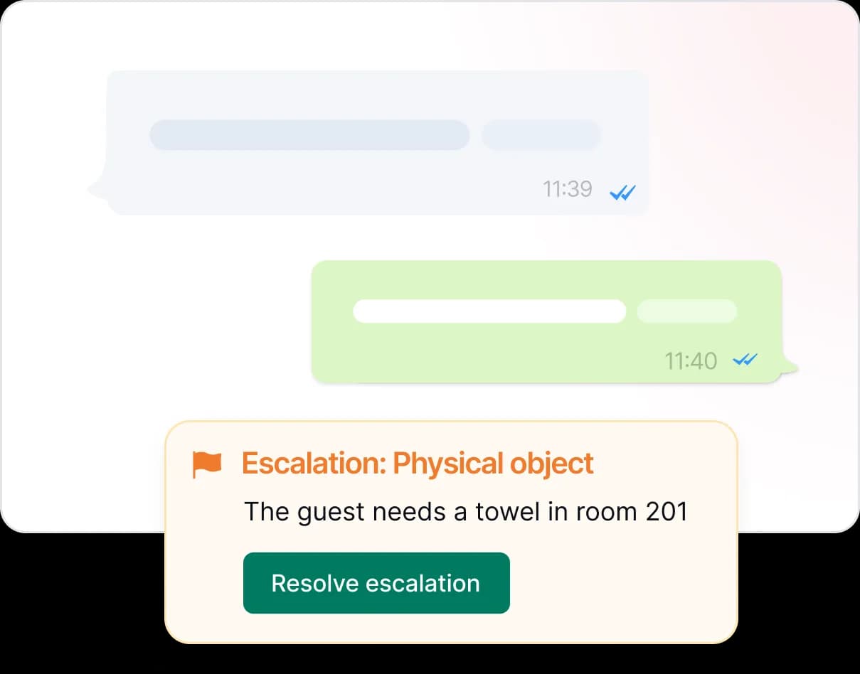 Human handoff with full conversation context