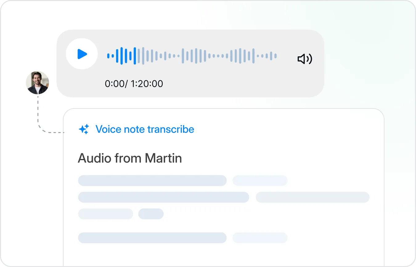 Messenger voice message automation