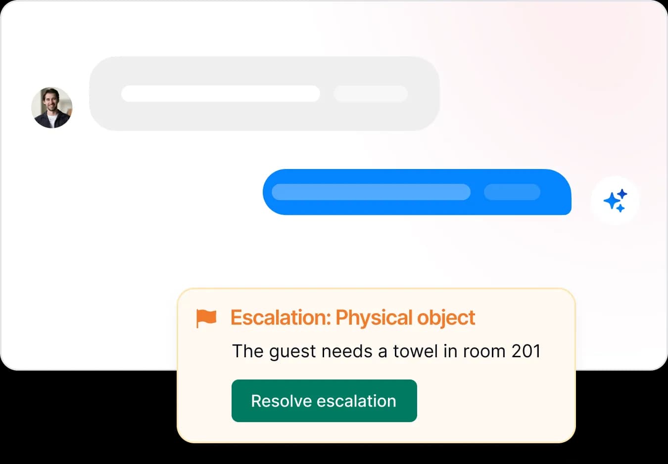 Intelligent handoff from Messenger AI to humans